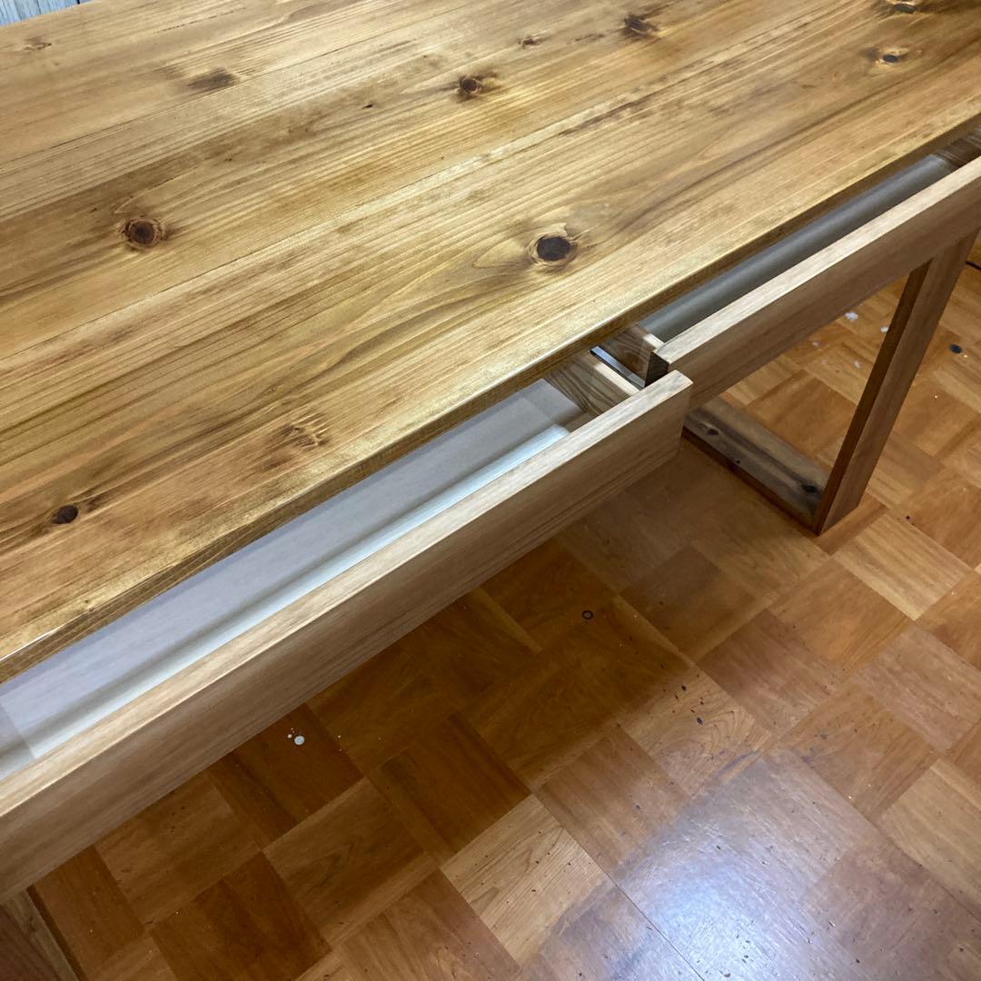 机 テーブル カウンター 幅140cm 杉の無垢材