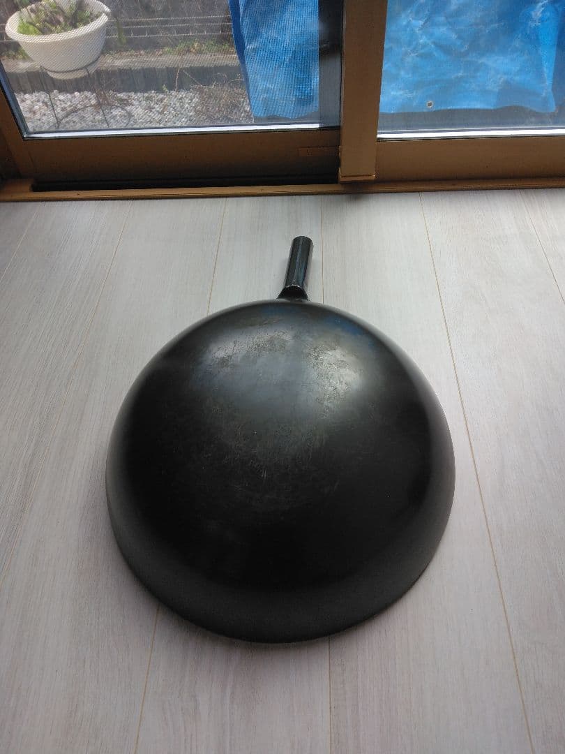 中華鍋4点セット36㎝27㎝五徳、お玉