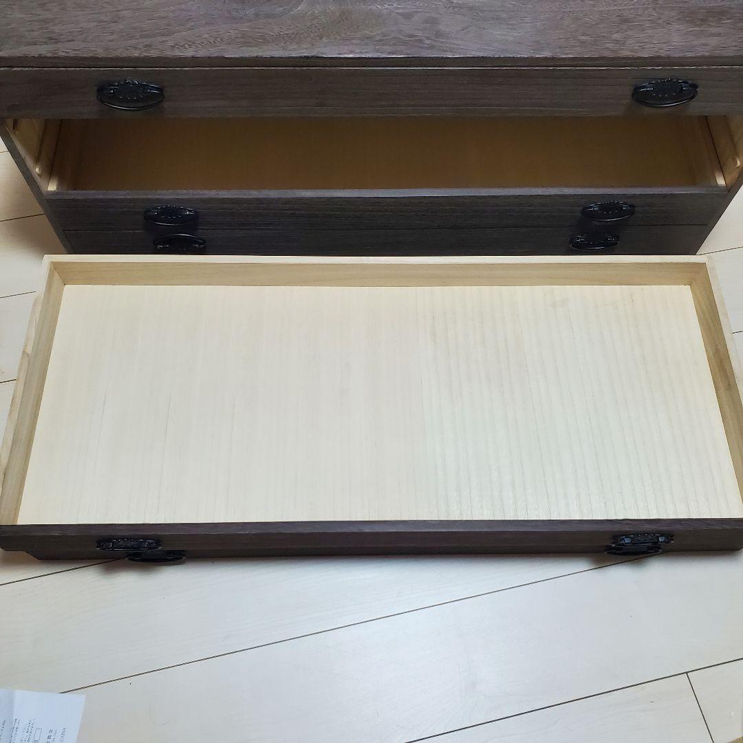 【大幅値下げ 値下げ】桐箪笥 5段 天然木 宇造り・ろう仕上げ