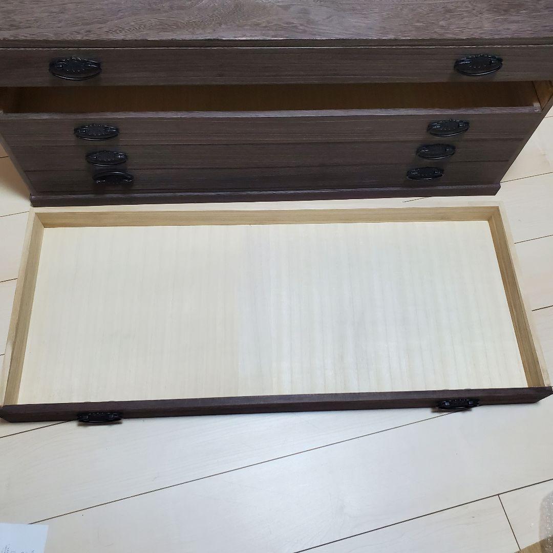 【大幅値下げ 値下げ】桐箪笥 5段 天然木 宇造り・ろう仕上げ