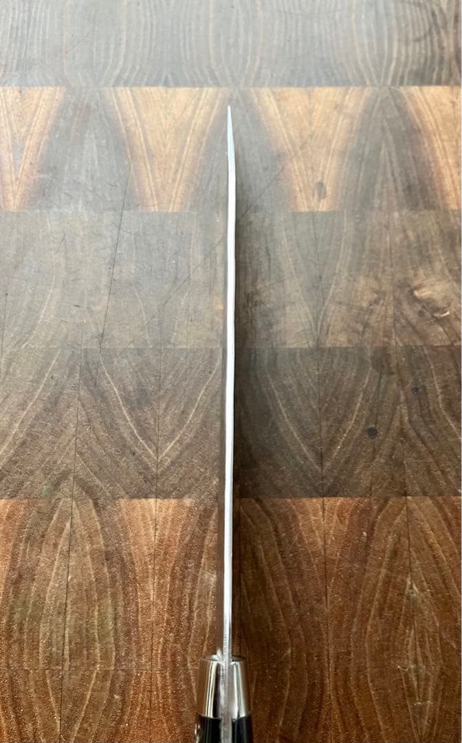 黒崎 優 閃光 鋭　ハイス　SG2 鎚目 牛刀　包丁 180mm 黒アクリル柄