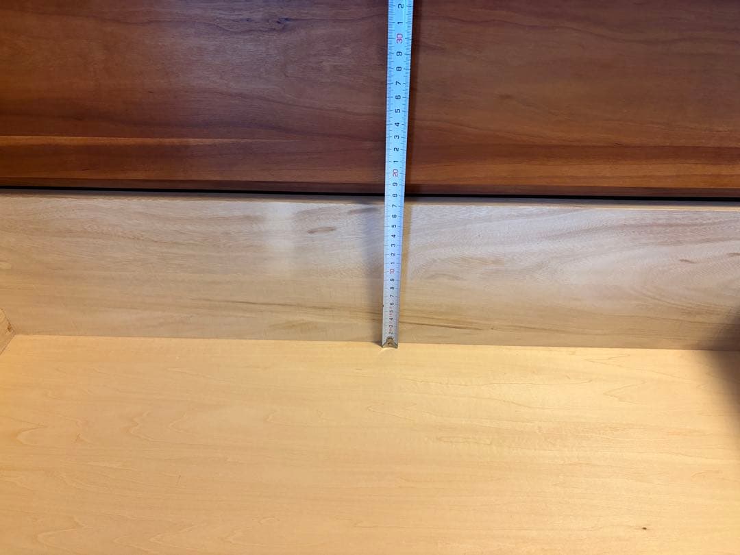 ブラックチェリー無垢材モダンチェスト