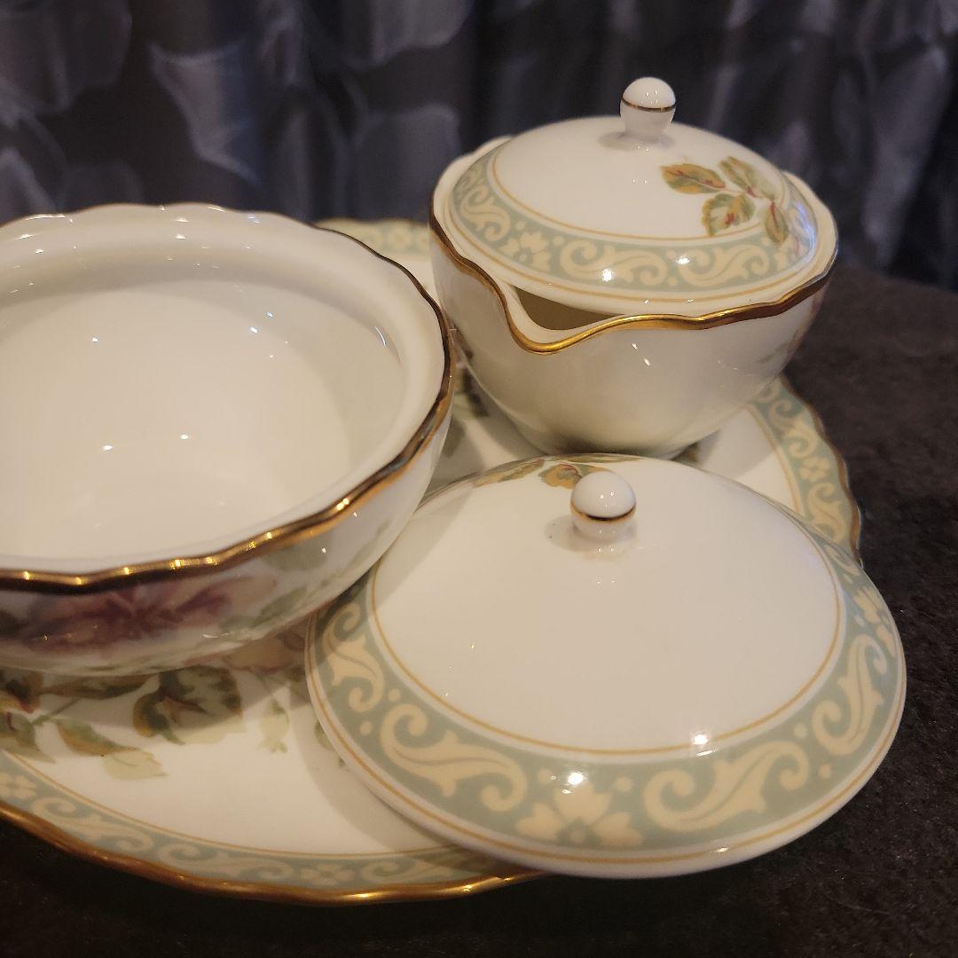 LAURA ASHLEY Angelica シュガーポット&ミルク入れ