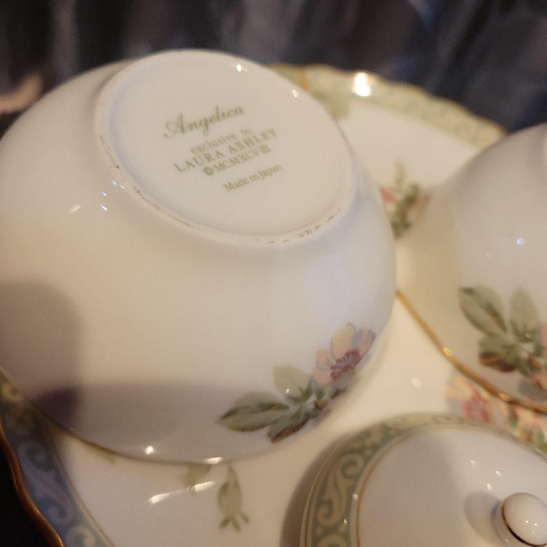 LAURA ASHLEY Angelica シュガーポット&ミルク入れ