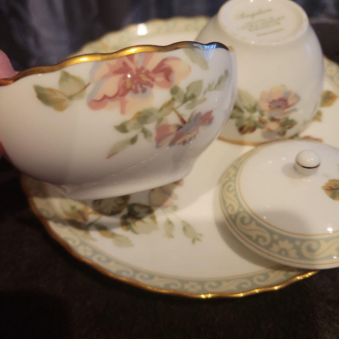 LAURA ASHLEY Angelica シュガーポット&ミルク入れ