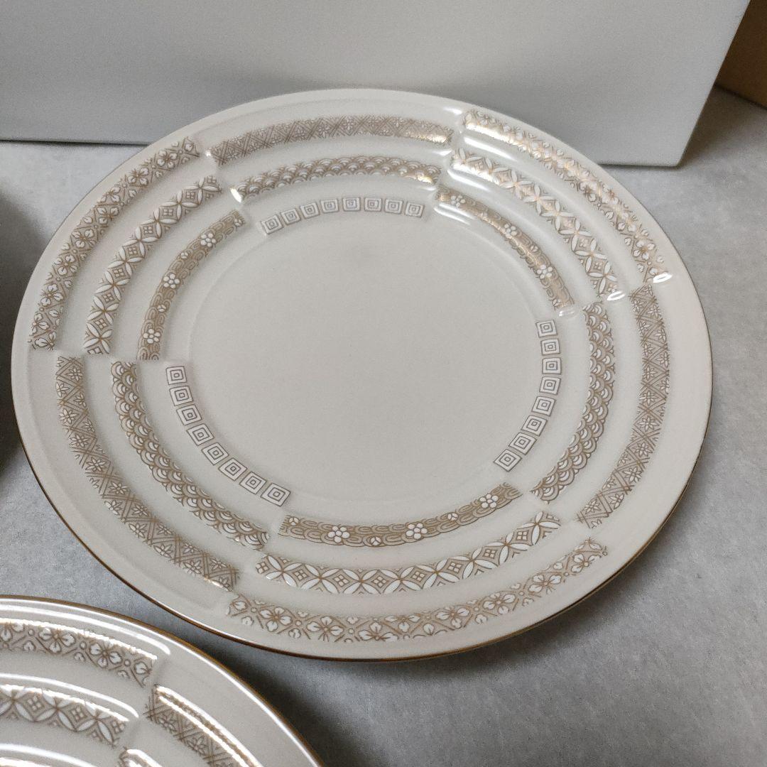 有田焼 徳幸窯 銘々皿　金彩　5枚セット　美品