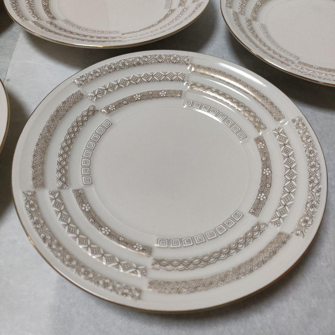 有田焼 徳幸窯 銘々皿　金彩　5枚セット　美品