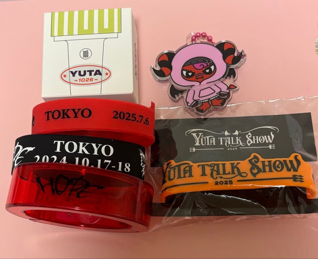 NCT ユウタ　中本悠太　バングルライト　ラバーバンド　ペンラアクセ　uta