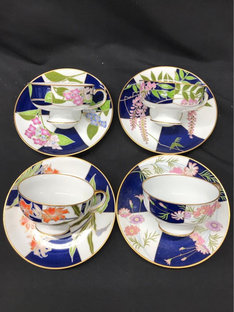 【レア美品】香蘭社　皇居の花　C&S 12P 限定生産　12ヶ月