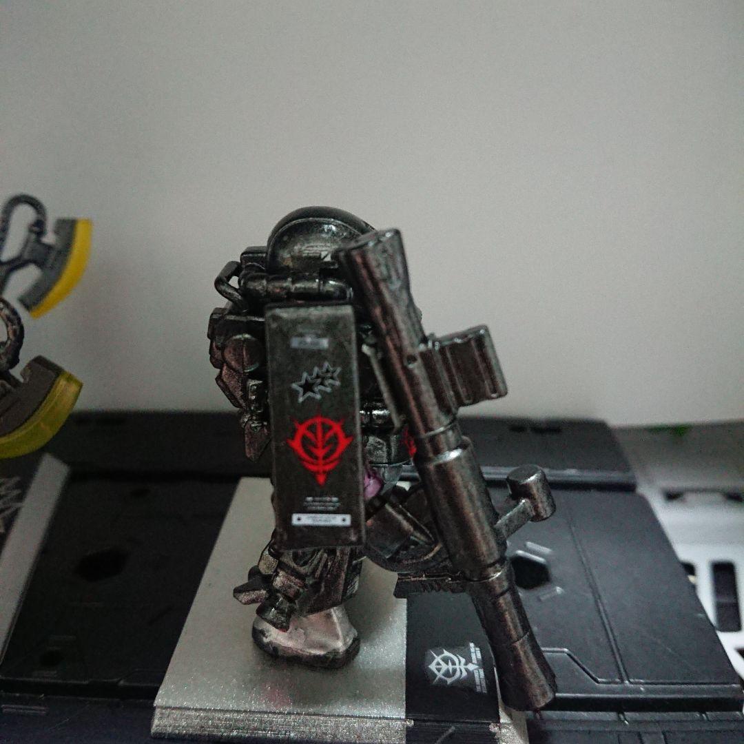 ガンダムコンバージ 黒い三連星 専用高機動型ザク 3機体セット リペイント