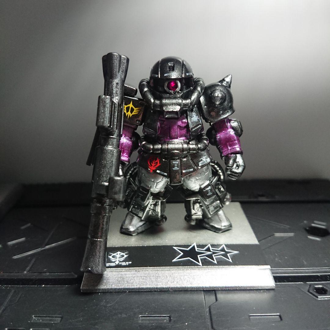 ガンダムコンバージ 黒い三連星 専用高機動型ザク 3機体セット リペイント