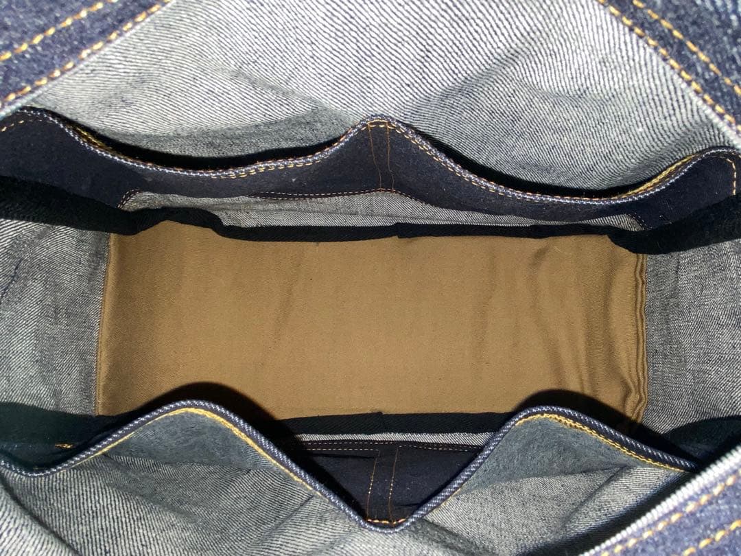 ☆岡山デニム☆ステンシル☆プードル☆リュック対応☆4wayボストンバッグ