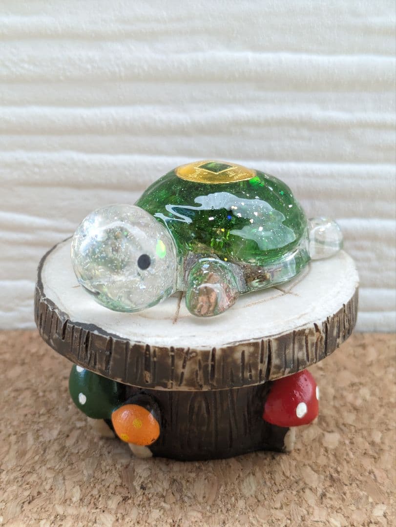 【睦月】レインボーローズのハートバラ形オルゴナイト☆他３点