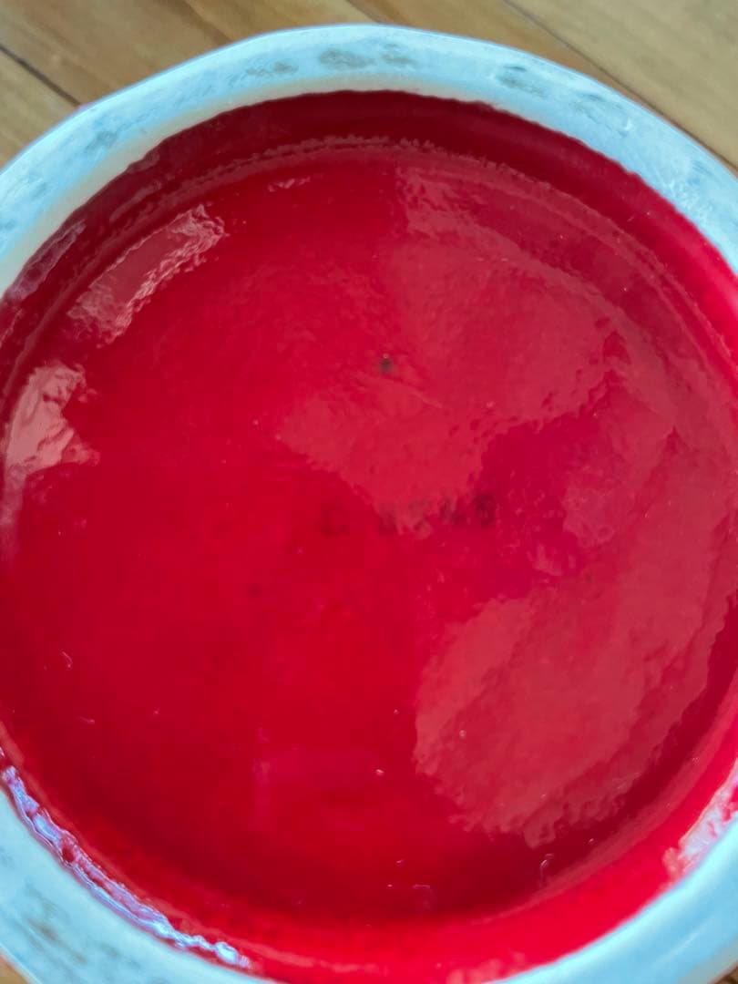 昭和レトロ　陶器のイチゴ型 容器　キャニスター　置物にも　ビンテージ