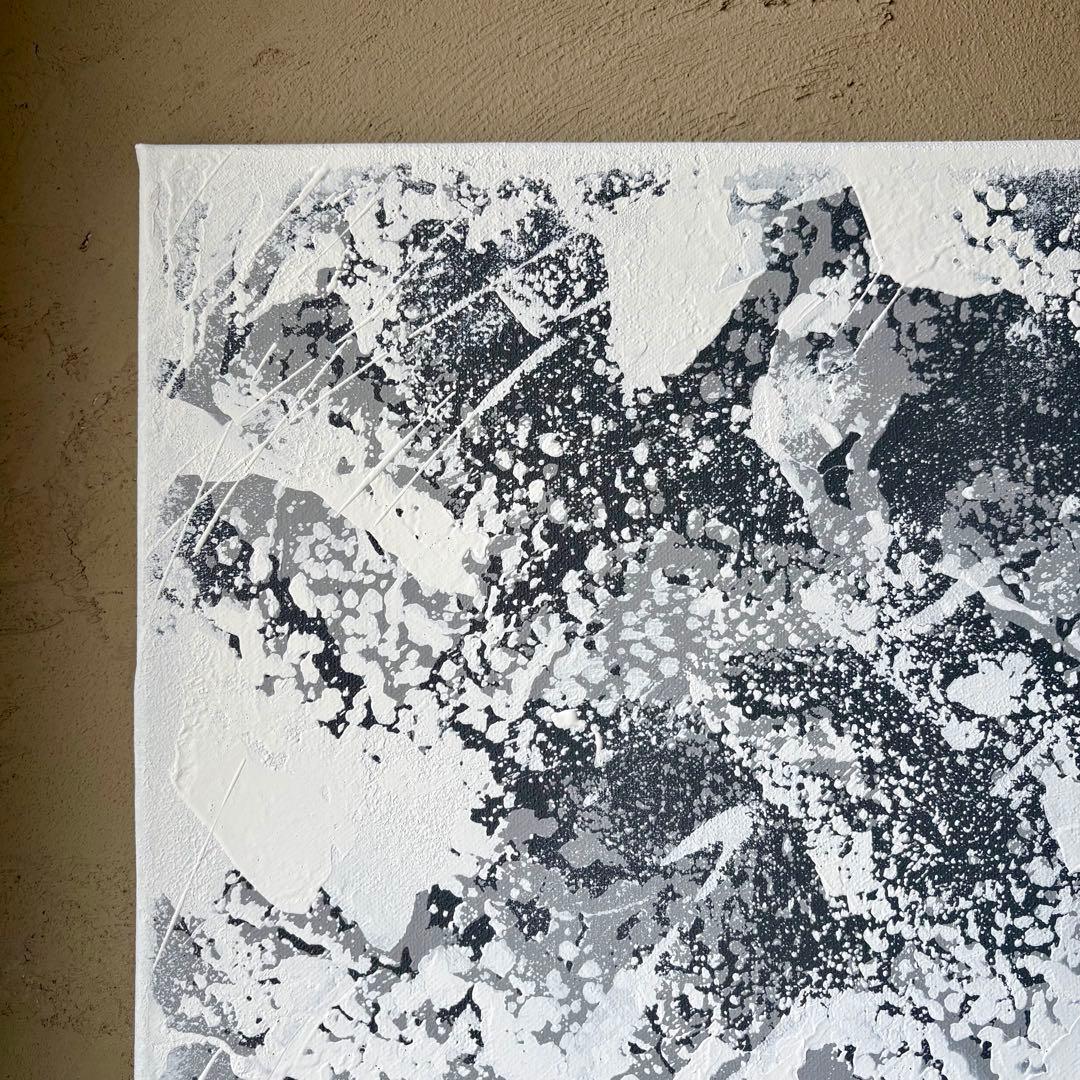 【 splash（＃9）】アートパネル　テクスチャーアート　モノトーン