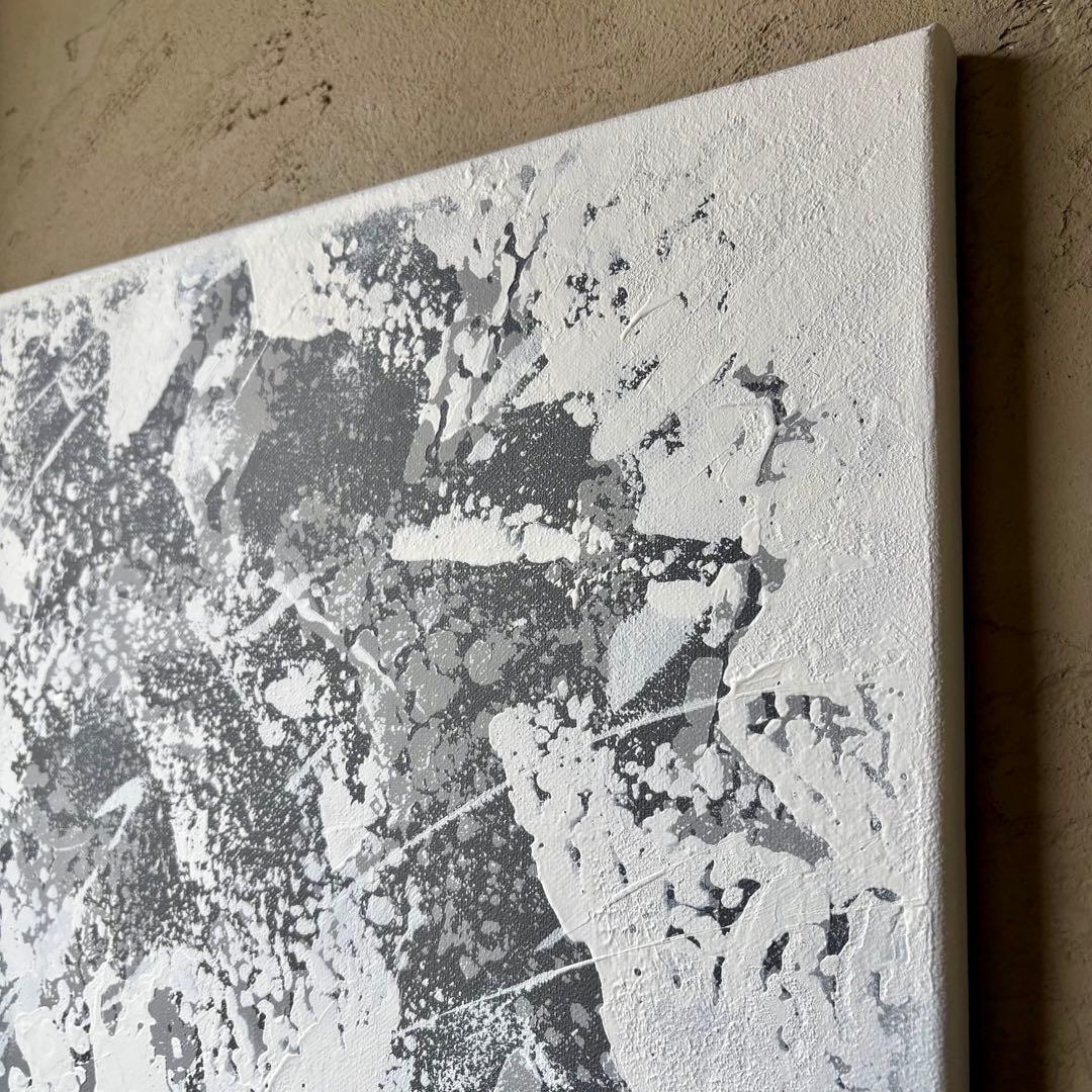 【 splash（＃9）】アートパネル　テクスチャーアート　モノトーン