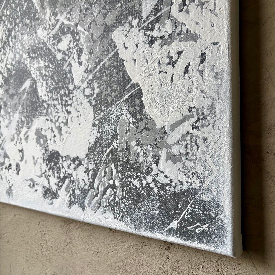 【 splash（＃9）】アートパネル　テクスチャーアート　モノトーン