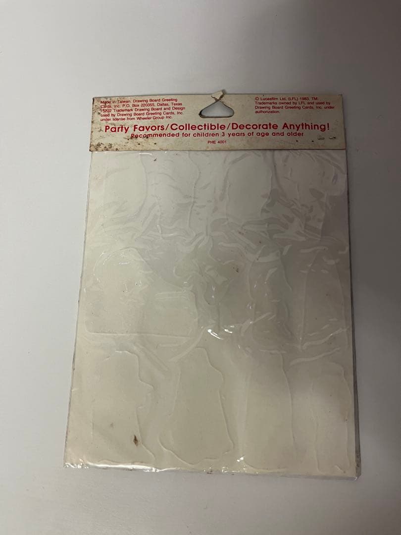 STAR WARS ジェダイの帰還 3Dステッカー 1983 未開封 2枚セット