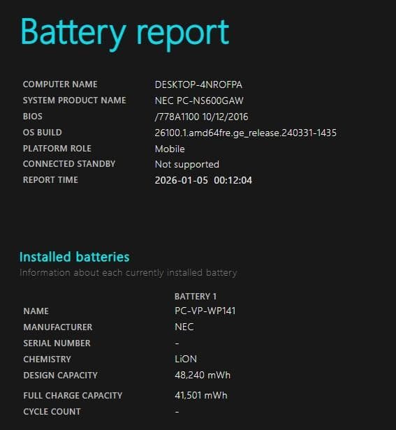 NECノートパソコン Core i7/8GB/新品SSD/Windows11