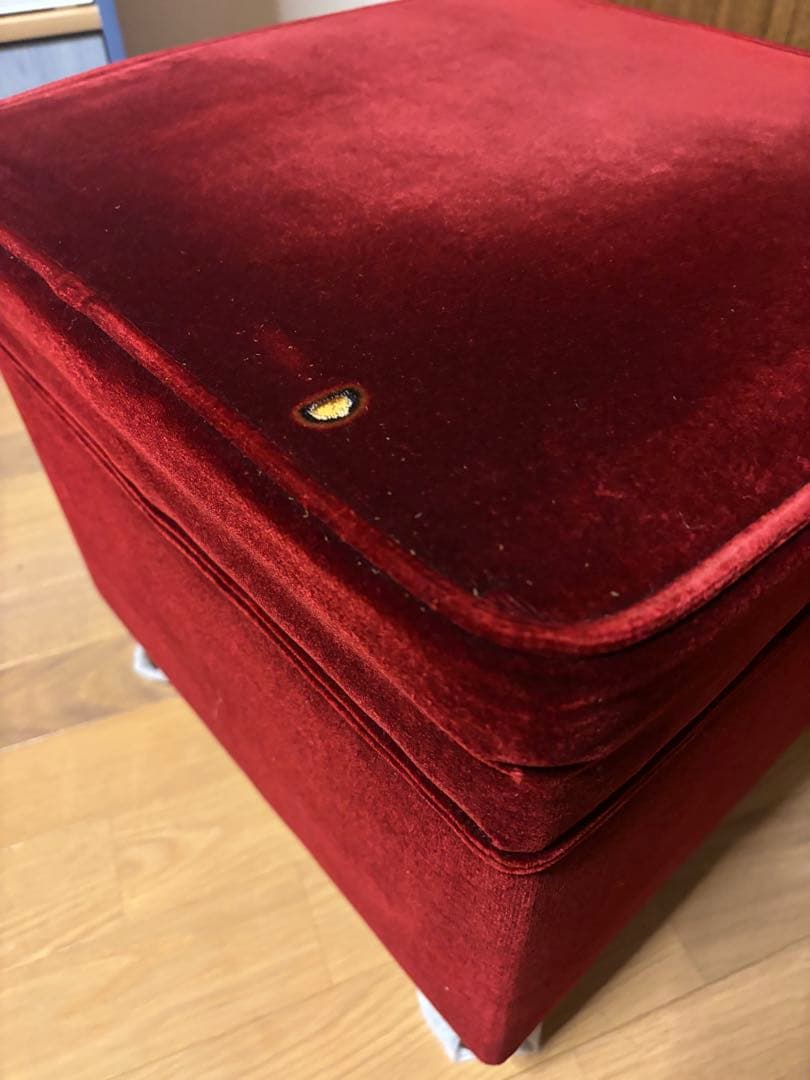チャールズエドワード❣️赤いいす　1脚 スクエアスツール