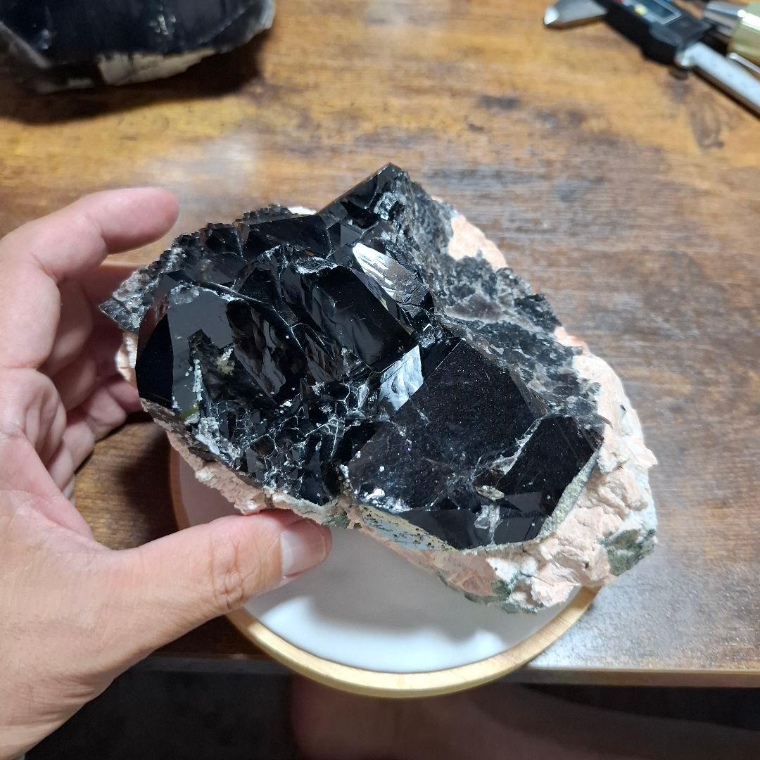 モリオン　黒水晶　クラスター