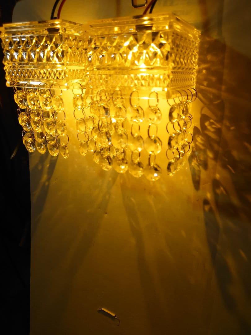 角シャンデリア　壁掛　２個　軽トラ　デコトラ　街道レーサー　ハイソ　シーマ