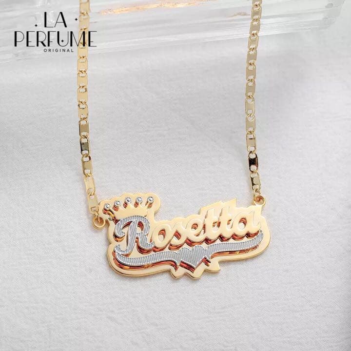 名入れ♡クラウン ハート ヒップホップ✨イニシャル ネックレス ピース 手作り