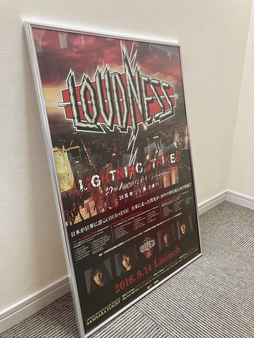 LOUDNESS LightningStrikes サイン 告知ポスター B2