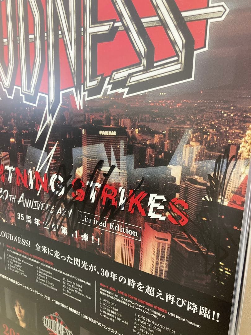 LOUDNESS LightningStrikes サイン 告知ポスター B2
