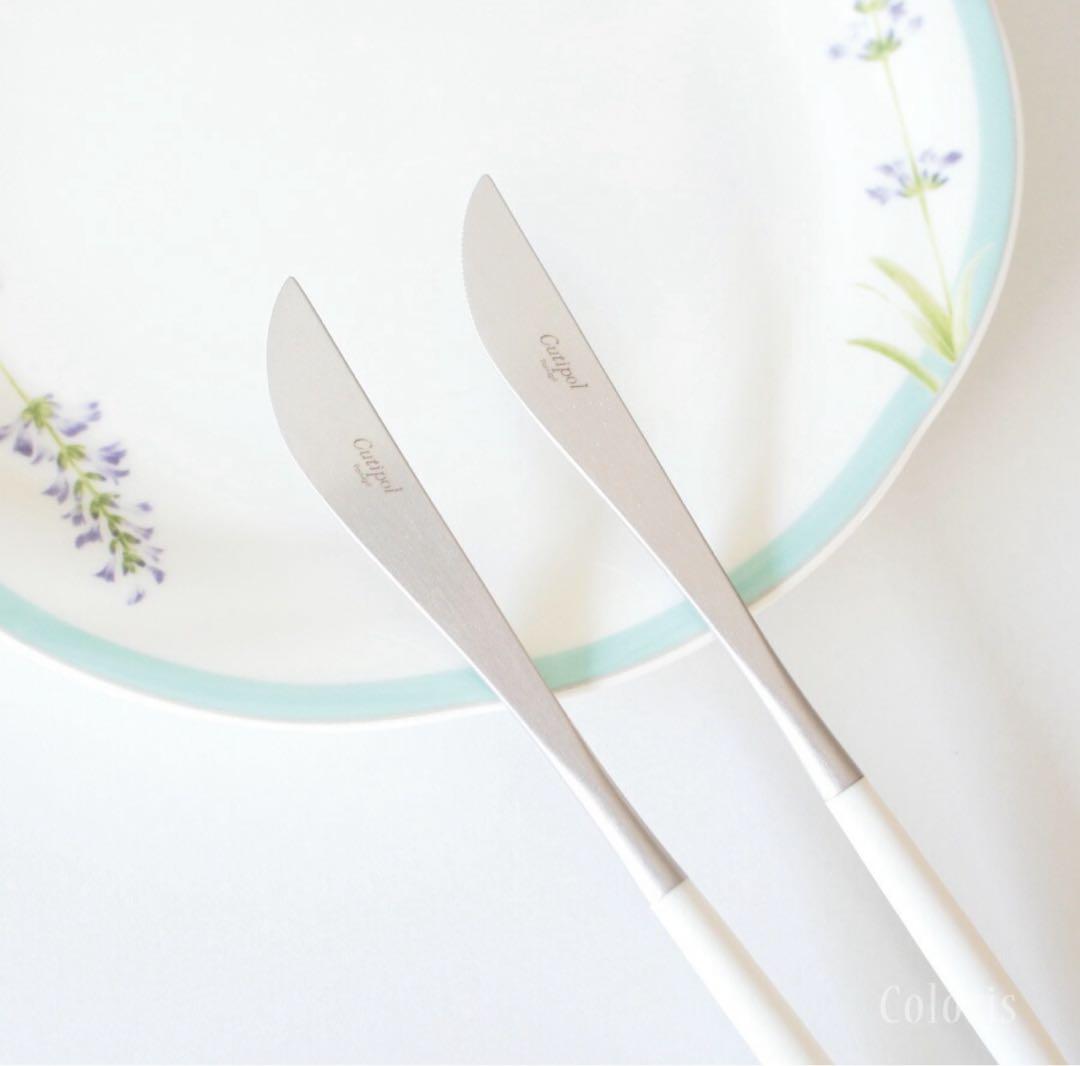 未使用　Cutipol カトラリーセット ホワイト 6点