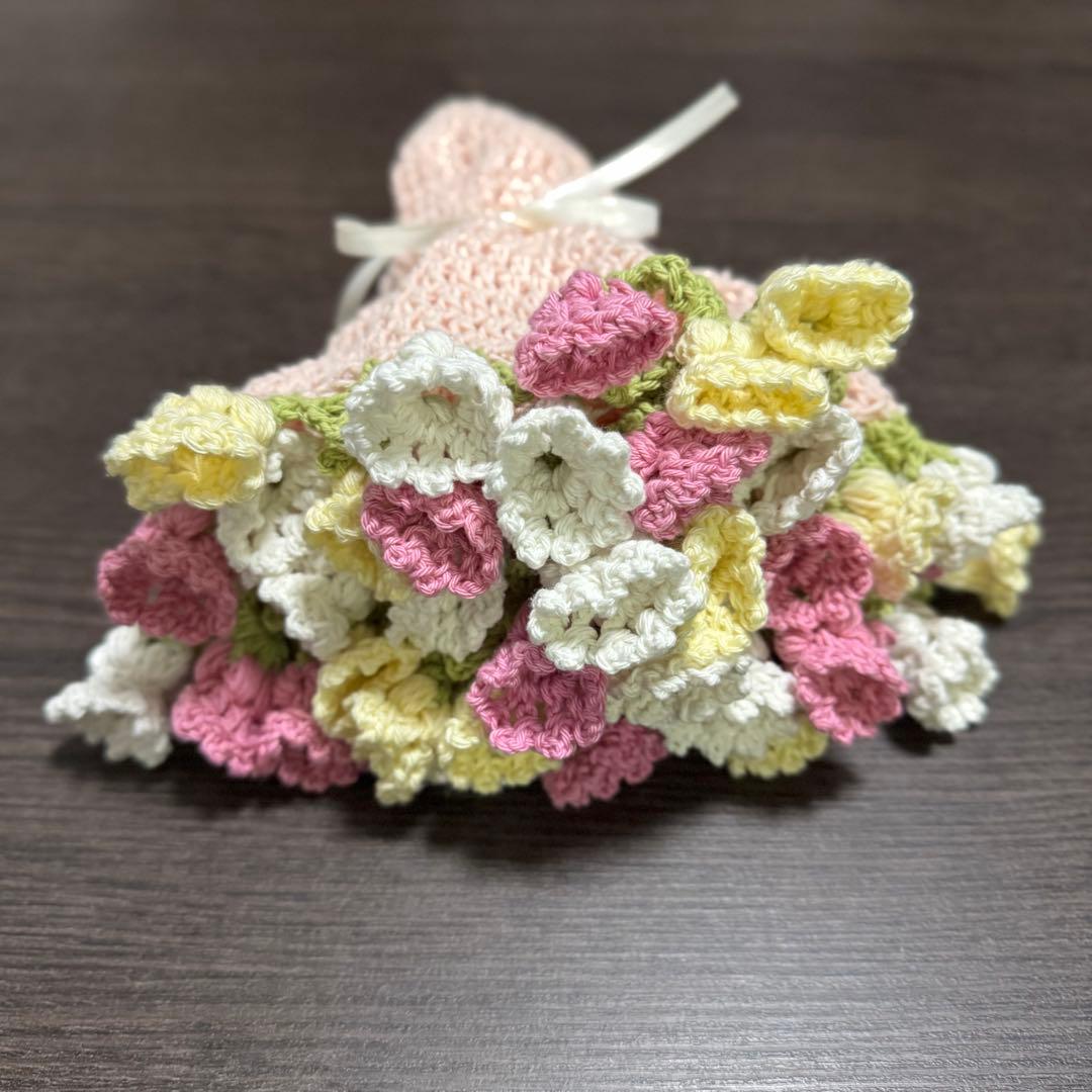 【オーダー】花束ブランケットドイリー マルチカバー コースター ハンドメイド