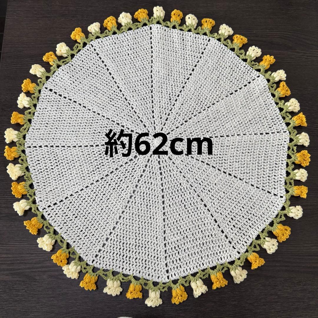 【オーダー】花束ブランケットドイリー マルチカバー コースター ハンドメイド