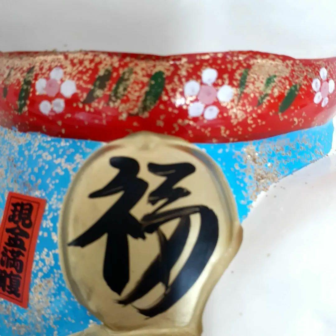 025 開運招猫 10号サイズ 高さ32cm 金運 置物 未使用 美品 元箱付