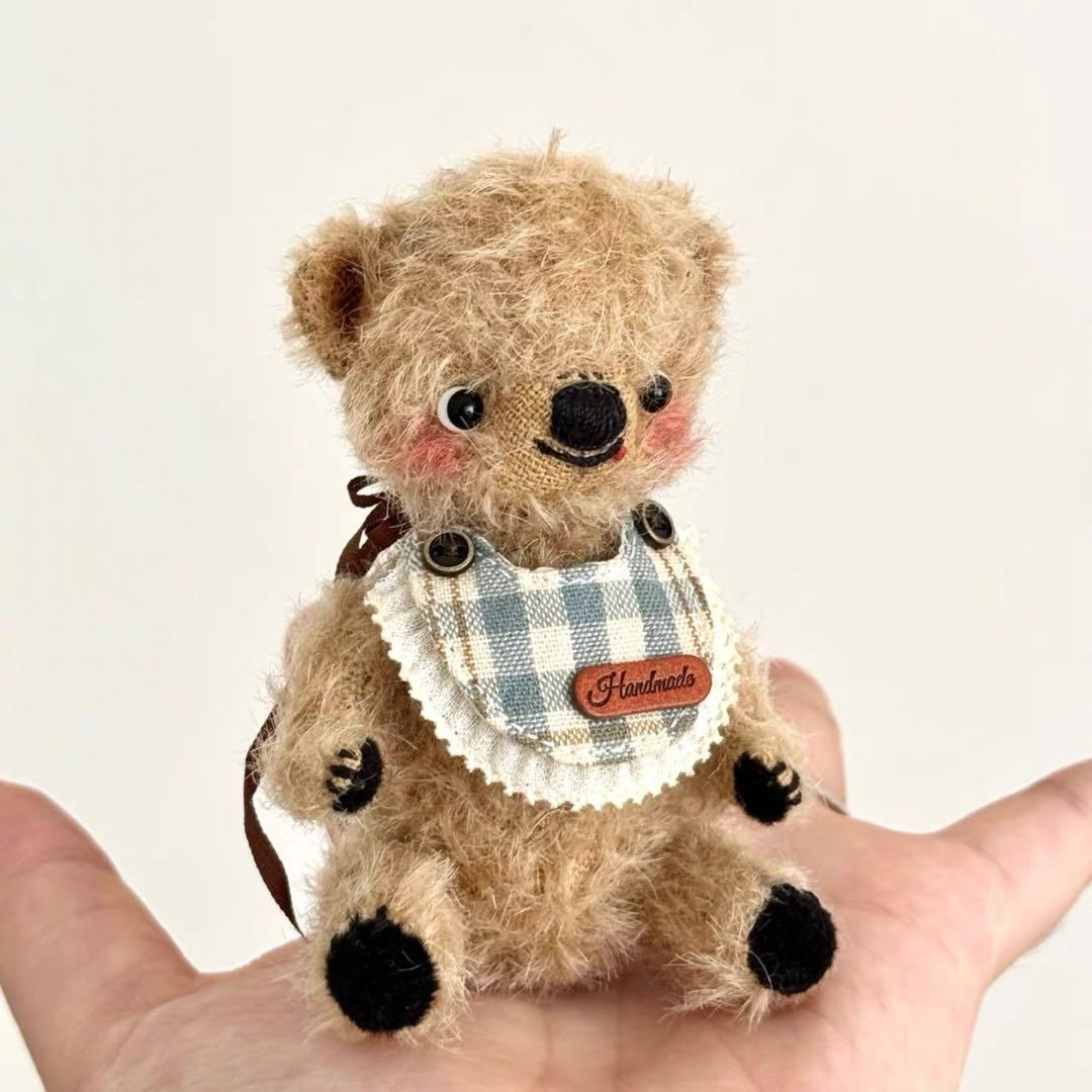 かわいい子供くま アーティストベア テディベア 海外作家様 ハンドメイド 置物