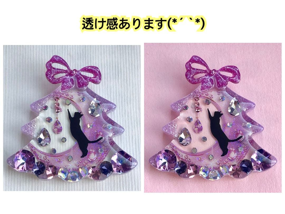同梱100円引❤️No.2591 レジン ヘアゴム ♡ 猫 ネコ ねこ ♡