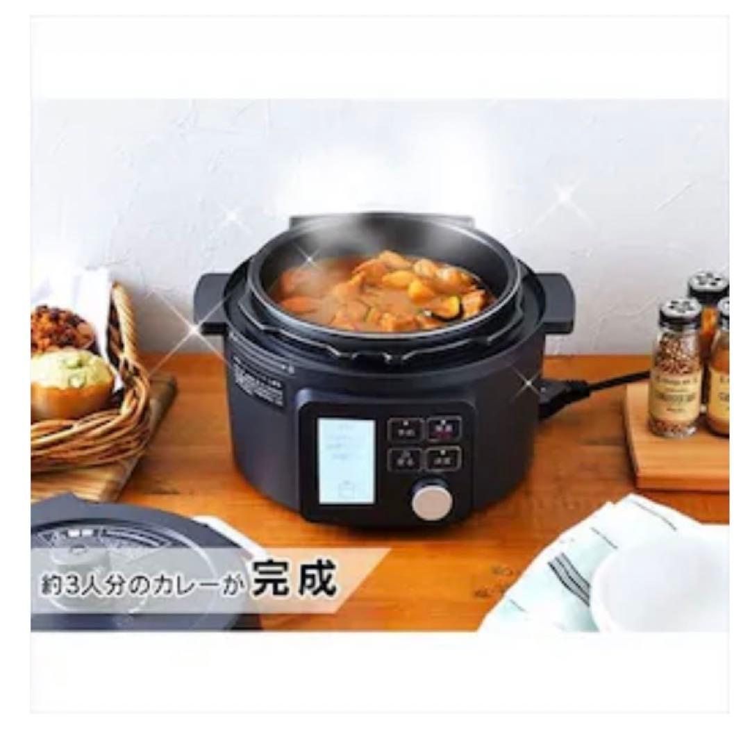 アイリスオーヤマ 電気圧力鍋 黒 PMPC-MA2