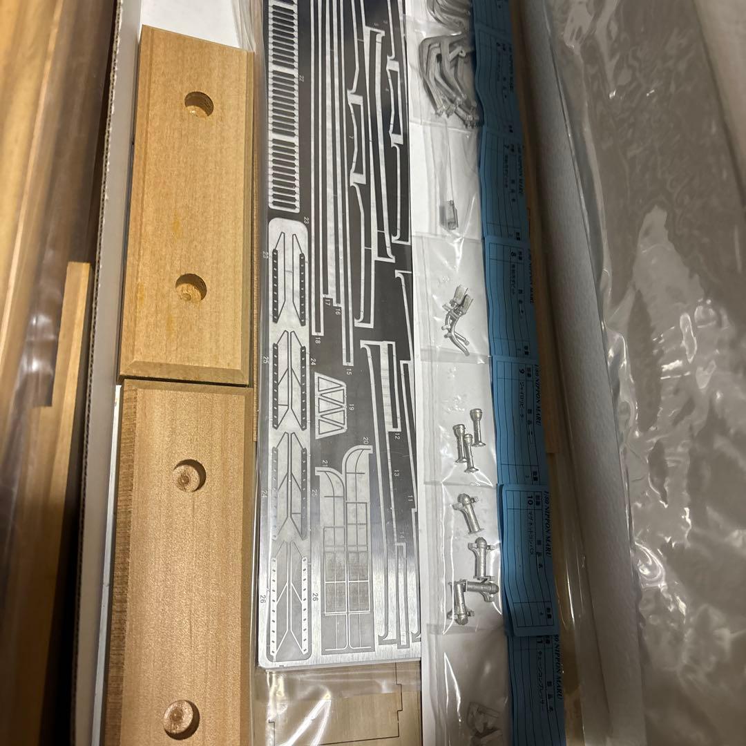 木製帆船模型 日本丸（1/80 全長 1,390mm・完成重量 5,000g）