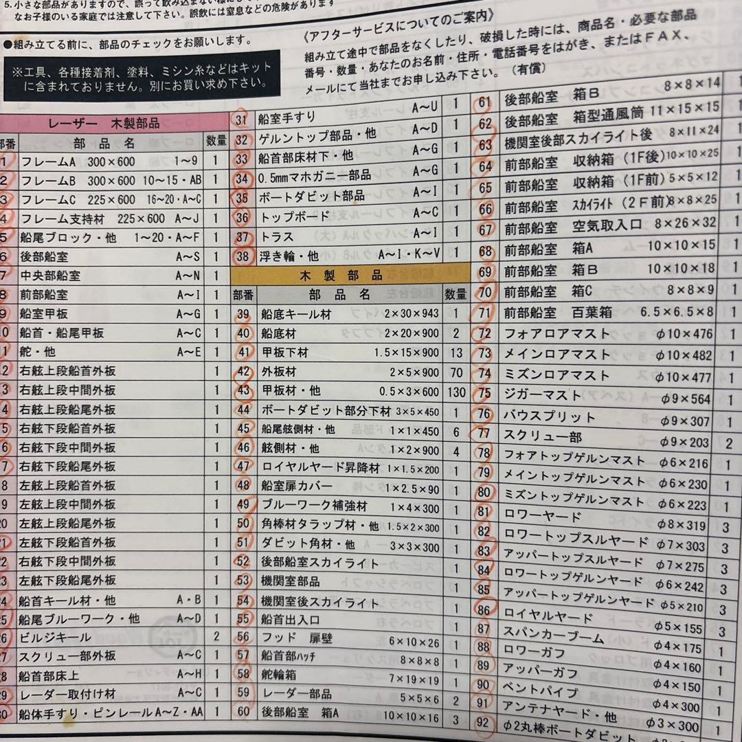 木製帆船模型 日本丸（1/80 全長 1,390mm・完成重量 5,000g）