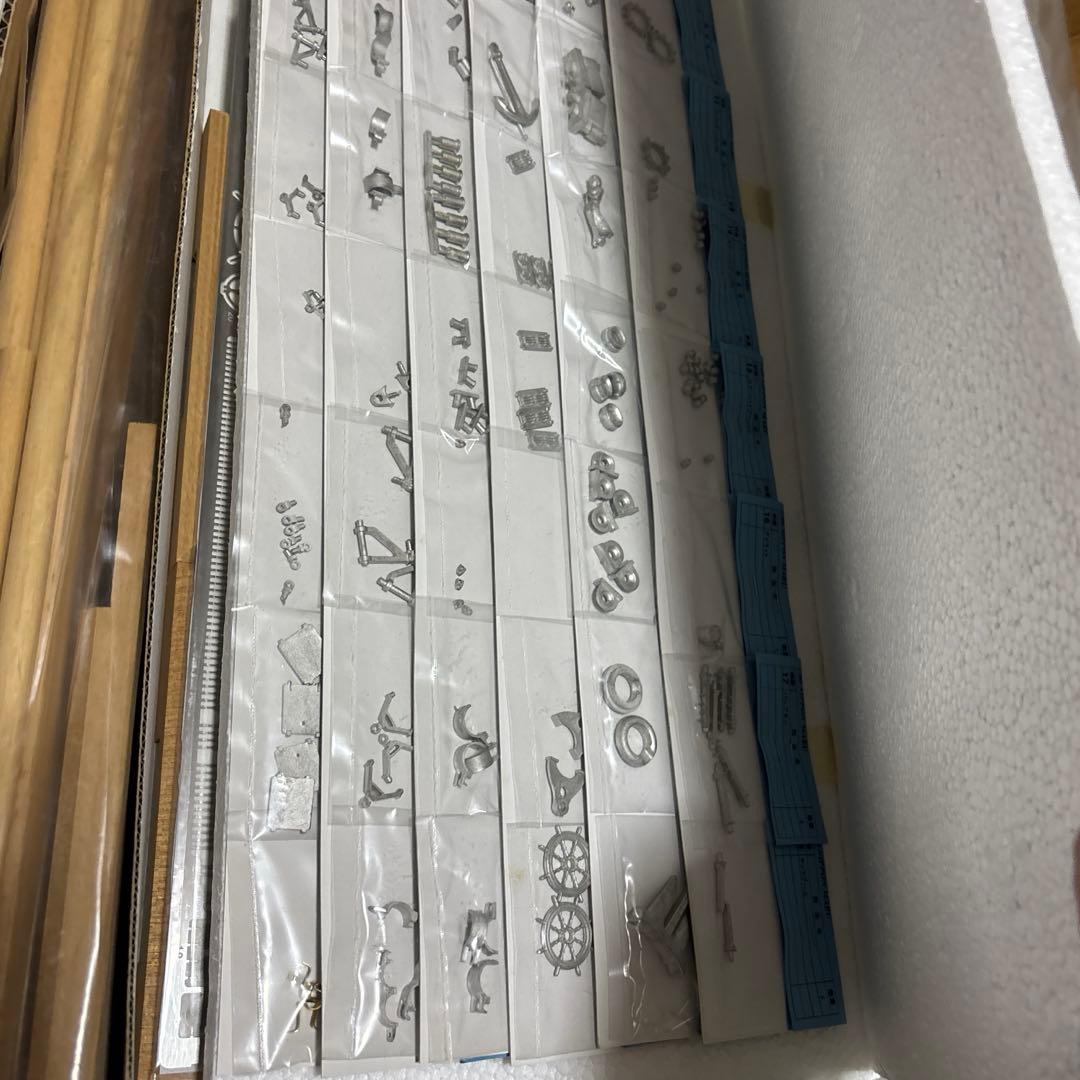 木製帆船模型 日本丸（1/80 全長 1,390mm・完成重量 5,000g）