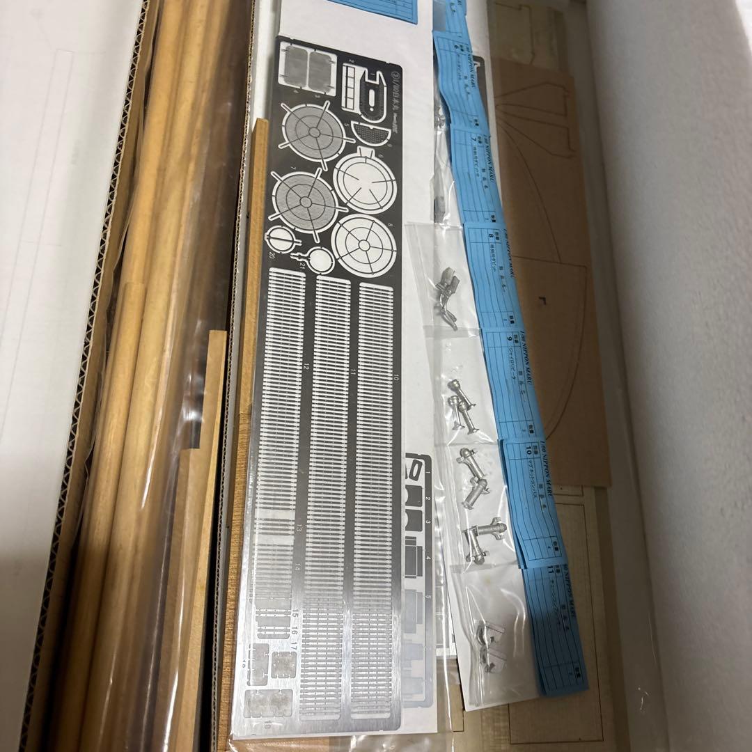 木製帆船模型 日本丸（1/80 全長 1,390mm・完成重量 5,000g）