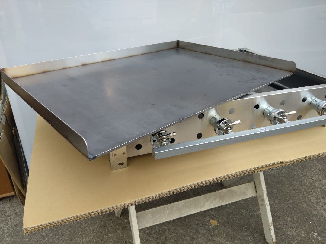 持手付 新品 ６ミリ鉄板 プロパン ガス グリドル 鉄板焼き器 お好み焼きそば