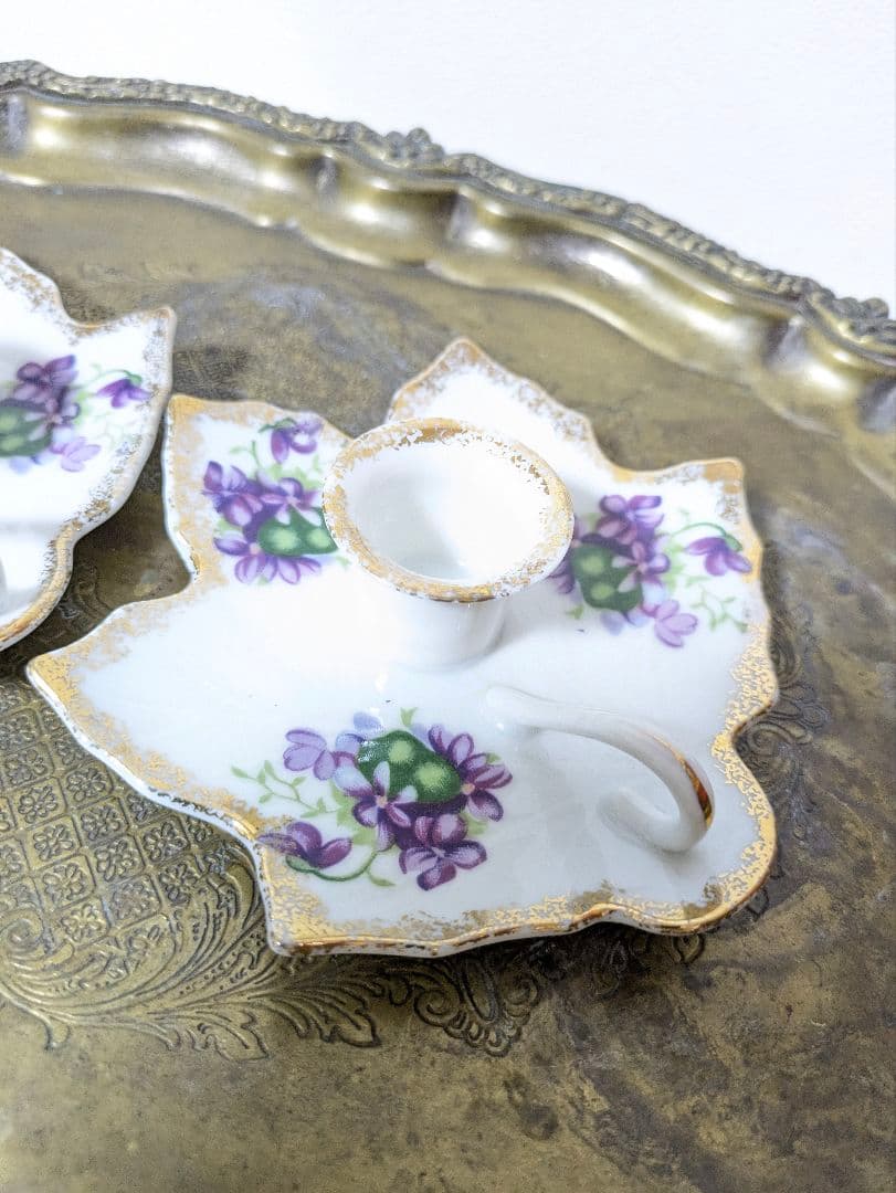 ハンドル付きキャンドル立て　ペア