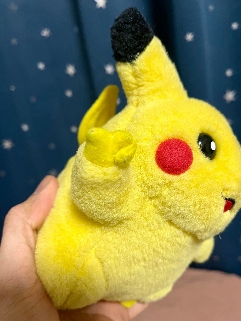 激レア TOMY 初期ピカチュウ ピース ぬいぐるみ レトロ
