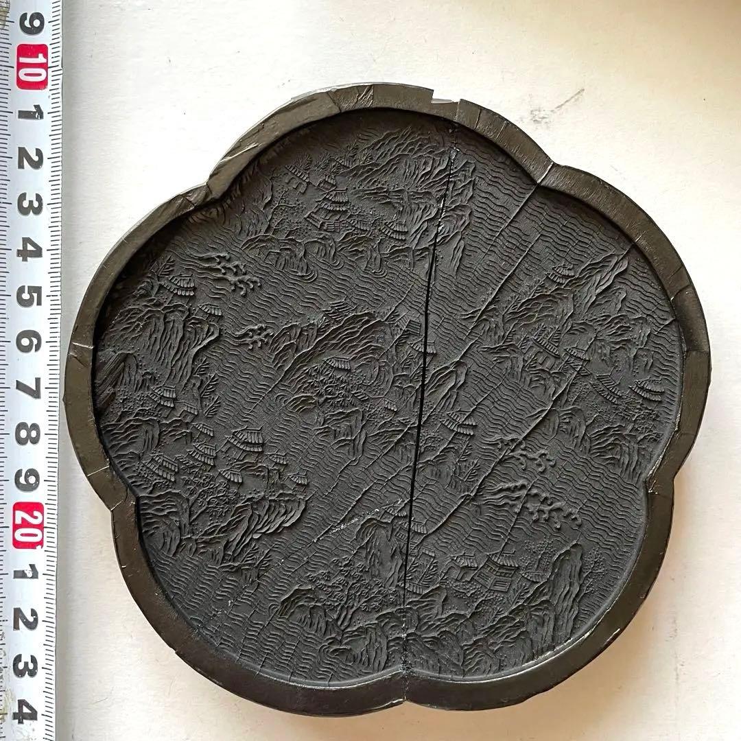 書道具　中国古墨　山水清音　淵映斎珍蔵　252g 未使用　ワレあり