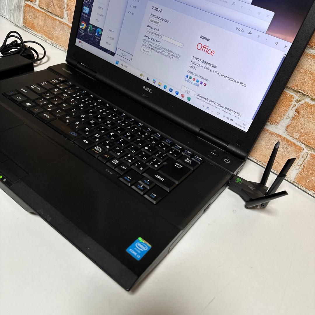 NEC VersaproノートPC 高速起動SSDWindows11 オフィス付