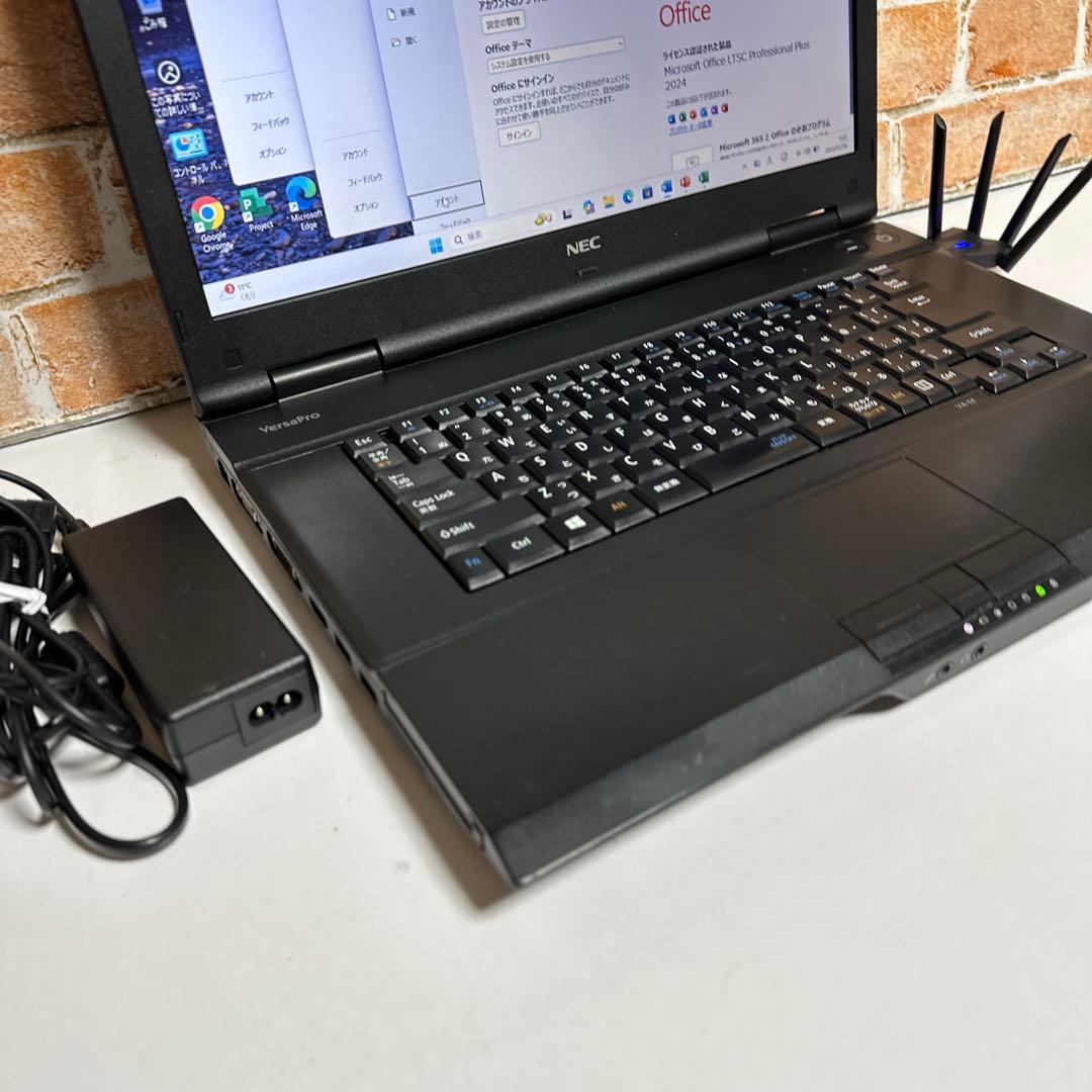 NEC VersaproノートPC 高速起動SSDWindows11 オフィス付