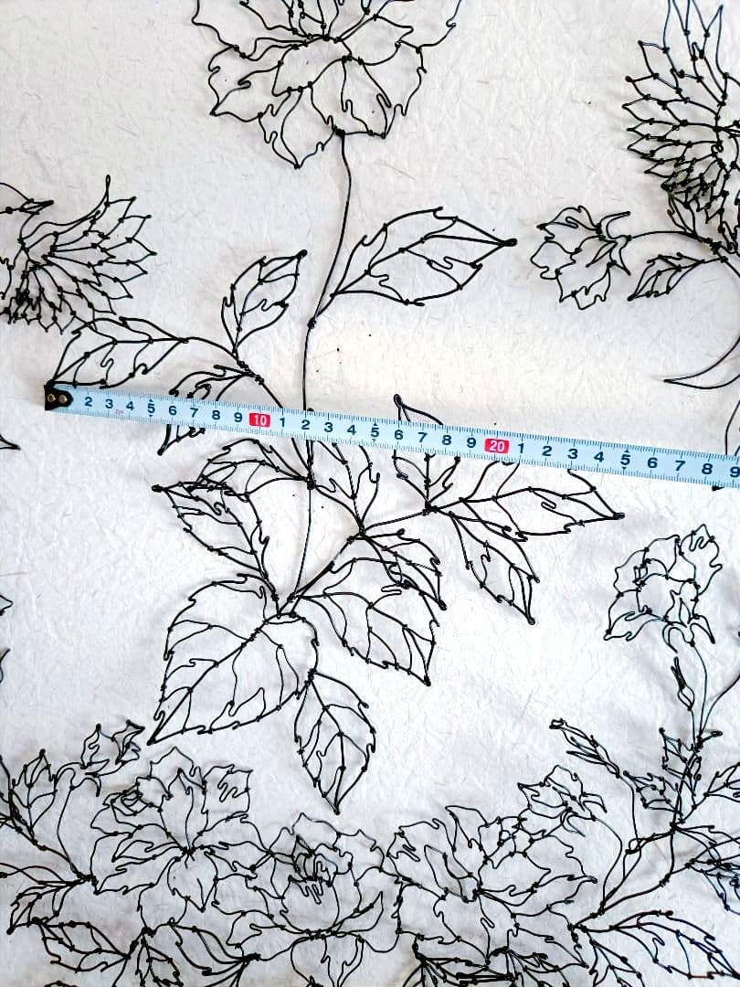 薔薇　小鳥　ワイヤーアート