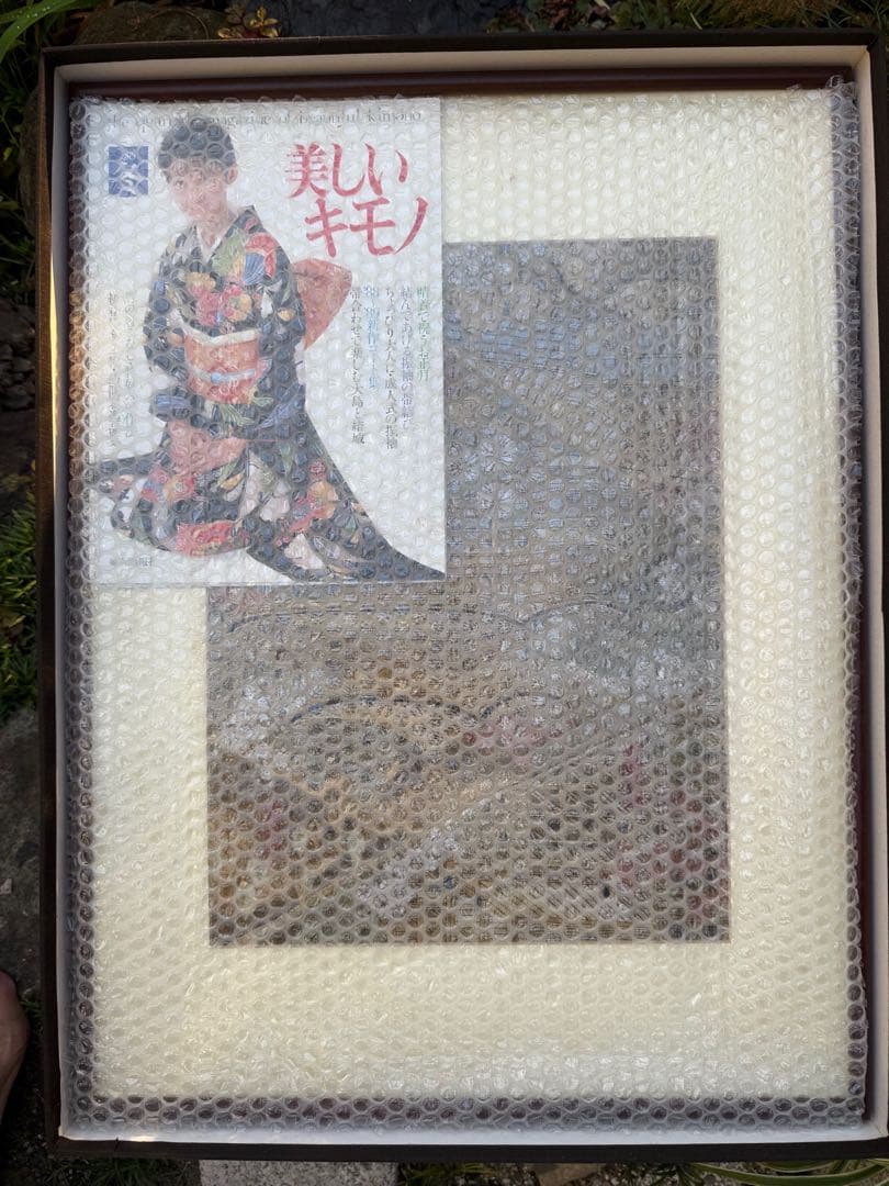 京都•西陣織　刺繍 清水寺 絵画 木製フレーム