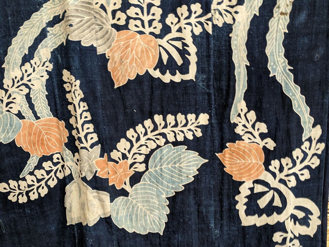 伝統的な花柄 鶴の掛け布団カバー