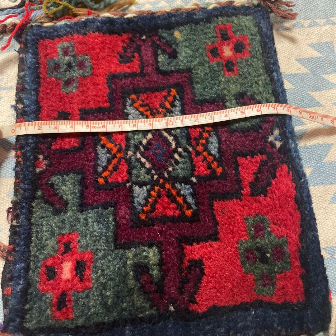 トライバルラグ　ヴィンテージ　キリム　ギャッベ　サコッシュ　ポーチ　塩袋　絨毯